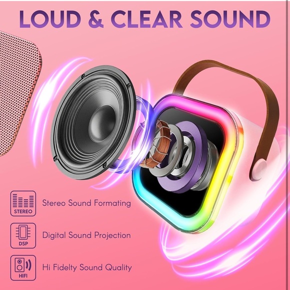 BNIB Karaoke Machine for Kids Adults - Picture 3 of 6